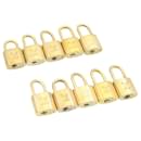 Louis Vuitton padlock 10set Gold Tone LV Auth cr879