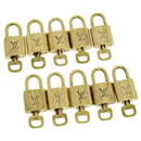 Louis Vuitton padlock 10set Padlock Gold Tone LV Auth 31174