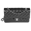 Chanel Black Quilted Lambskin Medium Classic Double Flap Bag 