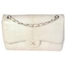 Chanel Iridescent Python Jumbo Classic lined Flap Bag