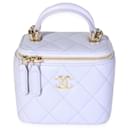 Chanel Lavender Lambskin Vanity Bag With Chain 