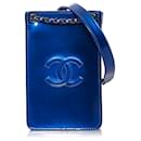 Chanel Blue CC Chain Phone Holder