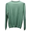 Gucci Slim Fit Knit Top in Green Wool