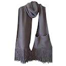 Louis Vuitton XXL scarf large mauve cashmere wool like new