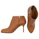 Sergio Rossi ankle boots in caramel leather