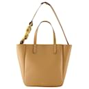 Small Chain Strap Tote Bag in Beige Leather - JW Anderson