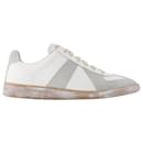 Replica Low Top Sneakers in White Leather - Maison Martin Margiela