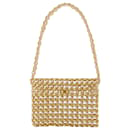 Beaded Sable Nacré Clutch Bag in Gold - Autre Marque
