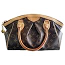 Louis Vuitton Monogram Tivoli Pm Brown Leather Satchel Bag 