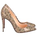 Christian Louboutin Pigalle Follies 100 in Gold Patent Leather