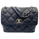Chanel Ultimate Stitch 2013-2014 Black Leather Shoulder Bag 