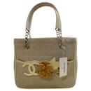 Chanel 2006 Number 5 Beige Canvas Tote 