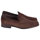 Tod's Mocassino Gomma Ebano Loafers in Brown Suede