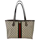 Gucci Tote Ophidia Medium Gg Supreme Tote Bag Supreme Canvas Web Hand Bag B520 