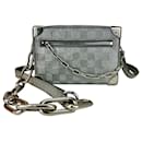 Louis Vuitton Bag Limited Edition Mini Silver Soft Trunk Damier Glitter A1009 