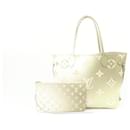 Monogram Sunset Khaki Neverfull MM Tote Bag with Pouch - Louis Vuitton