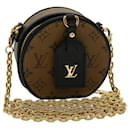 LOUIS VUITTON Monogram Reverse Boite Chapeau Sac à bandoulière Marron M68577 LV connu091 - Louis Vuitton