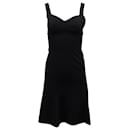 Moschino Sleeveless Mini Dress in Black Triacetate