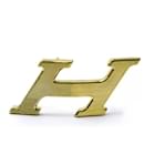 HERMES H SPEED BELT BUCKLE 32MM POLISHED BRUSHED GOLD METAL BELT BUCKLE - Hermès