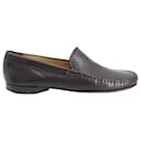 Salvatore Ferragamo Slip-On Loafers in Black Leather 