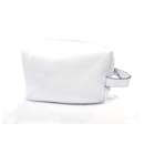 Leather toiletry bag White - Autre Marque