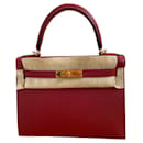 hermes kelly 28 Sellier Epsom GHW Rouge Grenat New Full Set - Hermès