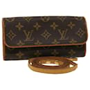 LOUIS VUITTON Monogram Pochette Twin PM Shoulder Bag M51854 LV Auth 31374 - Louis Vuitton