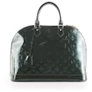 Louis Vuitton Dark Green Monogram Vernis Alma GM Bag