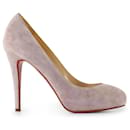 Christian Louboutin Lilac Suede Kate Pumps