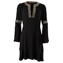 Michael Kors Studded Empire Sleeve Dress in Black Polyester