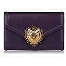 Dolce&Gabbana Purple Devotion Leather Belt Bag - Dolce & Gabbana
