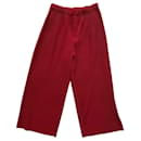 Homme Plissé Red Trousers pleated - Issey Miyake