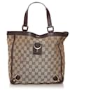 Gucci Brown GG Canvas Abbey D-Ring Tote Bag