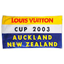 XL Huge Blue x Yellow x Red 2003 Auckland LV Cup Towel Throw - Louis Vuitton
