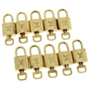 Louis Vuitton padlock 10set Padlock Gold Tone LV Auth 31709