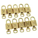 Louis Vuitton padlock 10set Padlock Gold Tone LV Auth 31712