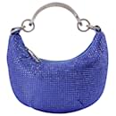 Mini Binder Clip Bag in Strass / Blue - Off White