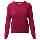 Burberry Round Neck Sweater in Pink Wool