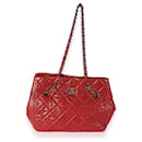 Chanel Red Quilted Caviar Brilliant Cells Tote 