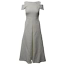 Roland Mouret Cold Shoulded Dress in White Polyester