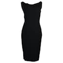 Moschino Cheap And Chic Cowl Neck Dress in Black Polyseter