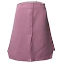 Roland Mouret Hagen Midi Skirt in Pastel Pink Wool