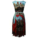 Dolce & Gabbana Opera dei Pupi Print Dress in Multicolor Silk