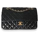 Chanel Black  Quilted Lambskin Medium Classic Double Flap Bag 