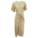 & Other Stories sikly viscose midi dress in beige Size XS