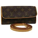 LOUIS VUITTON Monogram Pochette Twin PM Shoulder Bag M51854 LV Auth 31455 - Louis Vuitton