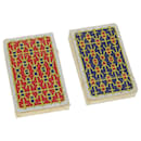 HERMES Playing Cards paper 2Set Red Blue Auth ki2231 - Hermès