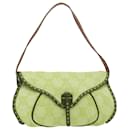 CELINE Paris Macadam Canvas Shoulder Bag Beige Auth am3138 - Céline
