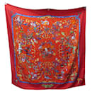 HERMES PAUWELS EAST AND WESTERN STONES SHAWL CASHMERE SILK SCARF - Hermès