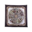 NEW HERMES SCARF IN THE LAND OF SPICES ANNIE FAIVRE CARRE 90 IN SCARF SILK - Hermès